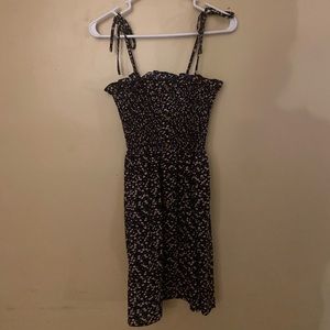 Navy, Spaghetti string dress